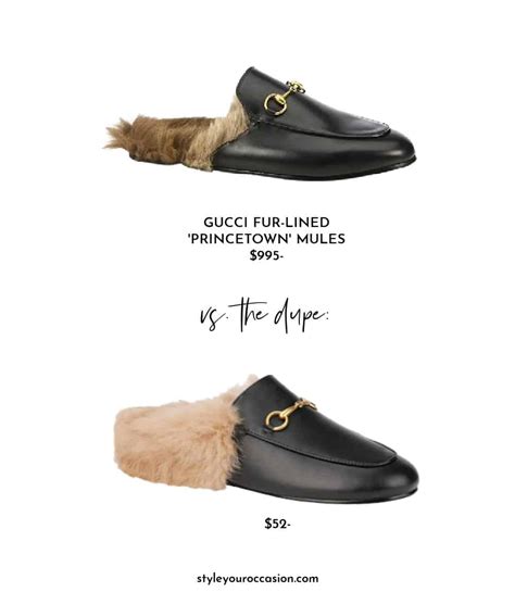 gucci mules dupe|gucci loafer mules.